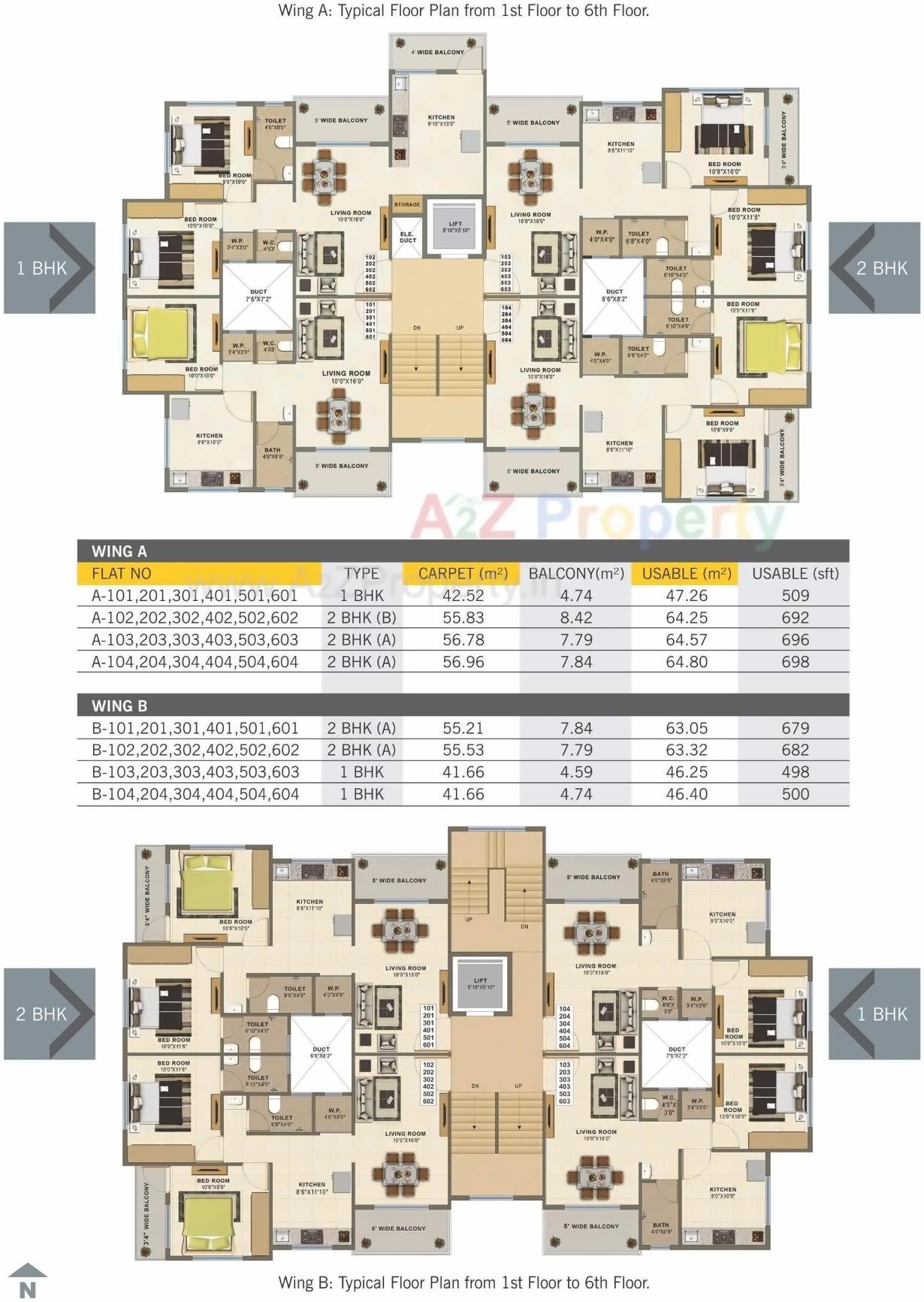 Layout of real estate project Skylark Sapphire located at Nashik-m-corp, Nashik, Maharashtra