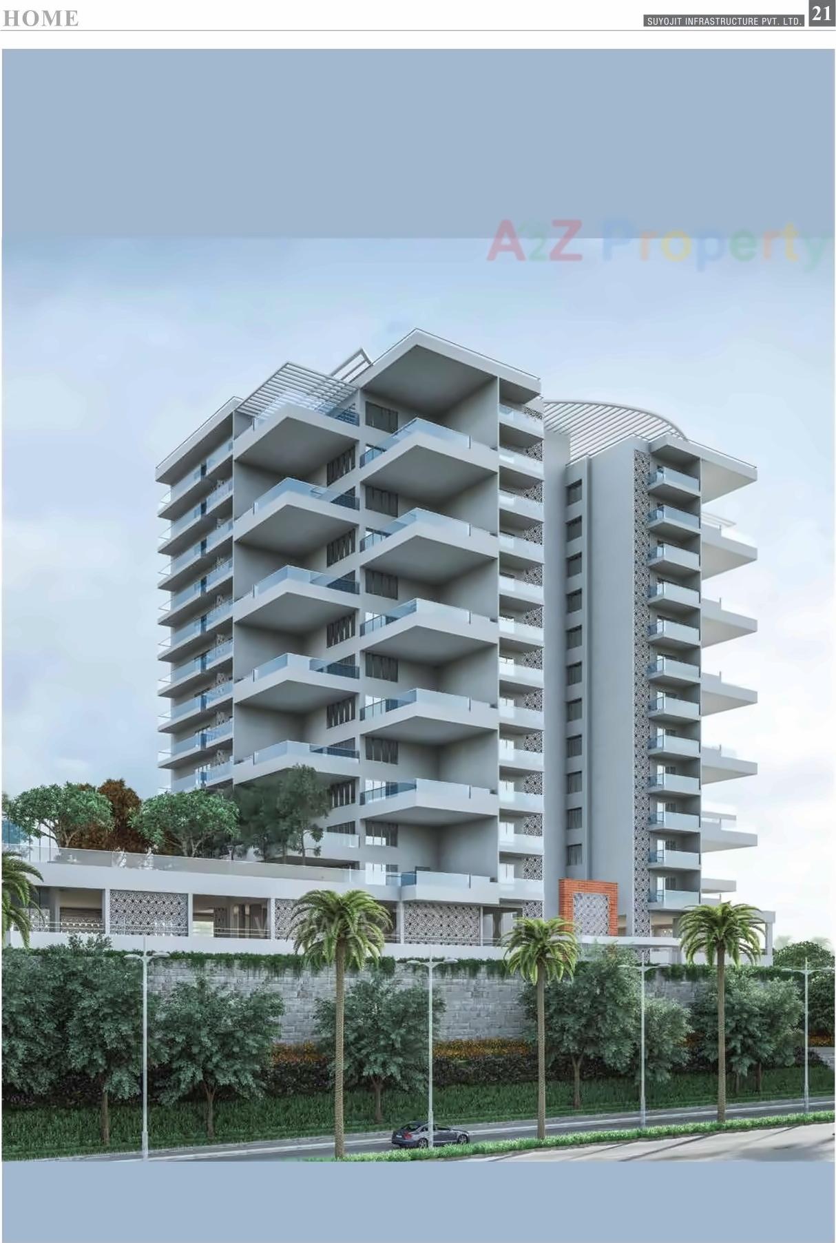 3D Elevation of real estate project Suyojit Viridian Vallis D3 Otio located at Nashik, Nashik, Maharashtra