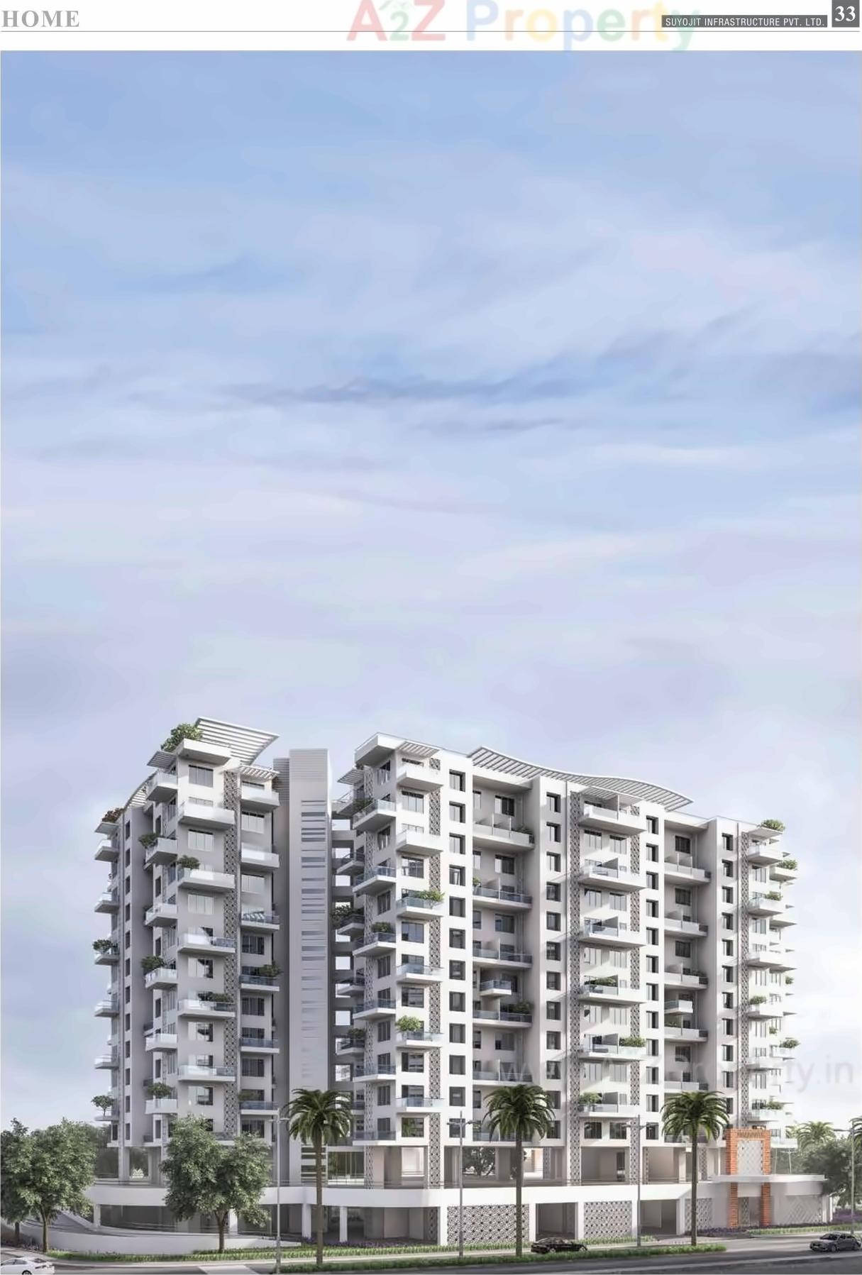 3D Elevation of real estate project Suyojit Viridian Vallis D3 Otio located at Nashik, Nashik, Maharashtra