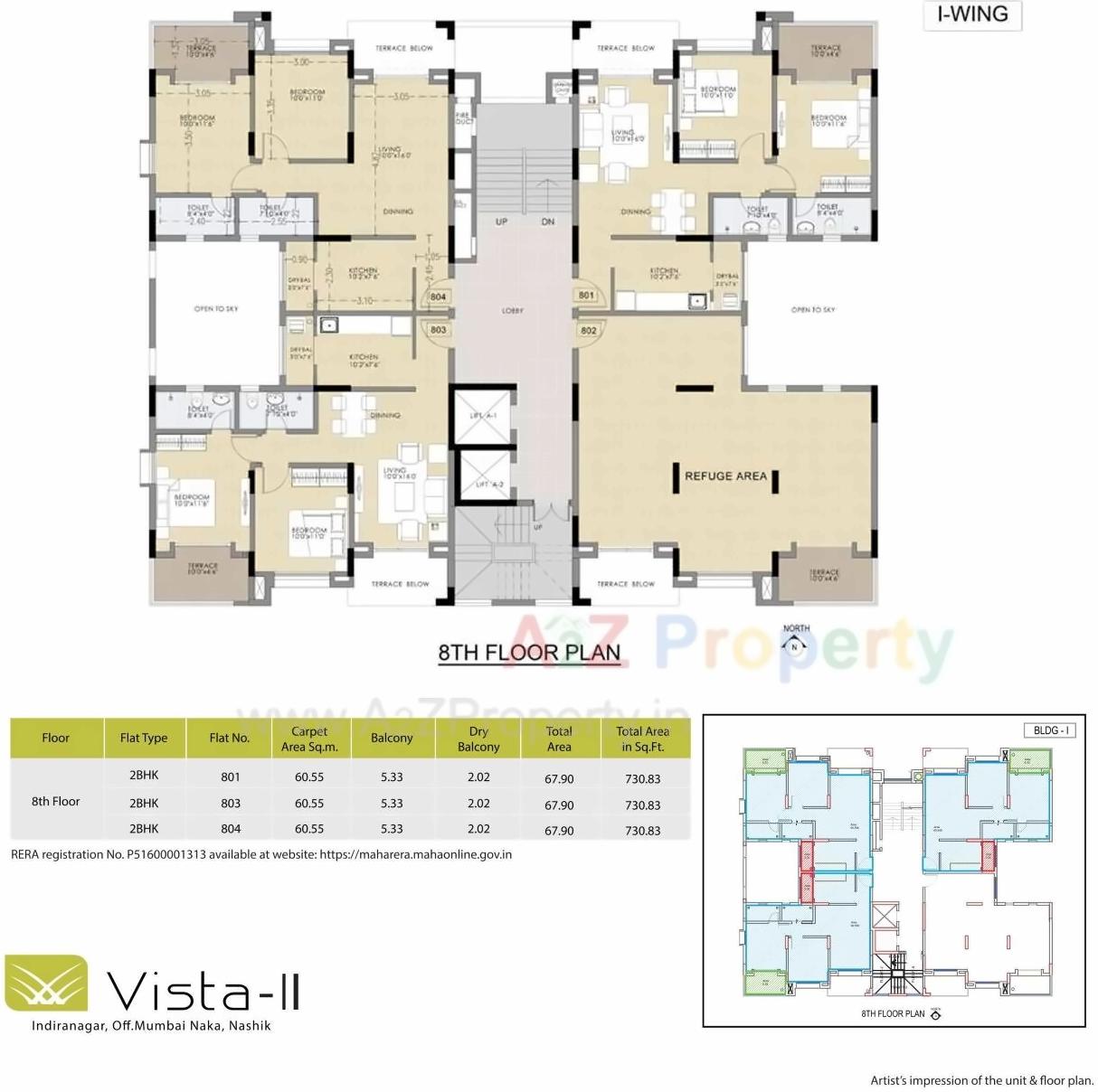 Layout of real estate project Vista Ii located at Nashik, Nashik, Maharashtra