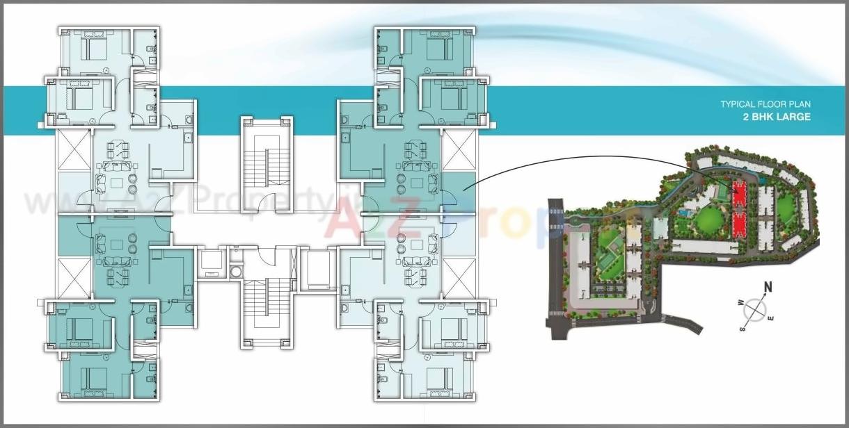 Layout of real estate project Waterways located at Nashik-m-corp, Nashik, Maharashtra