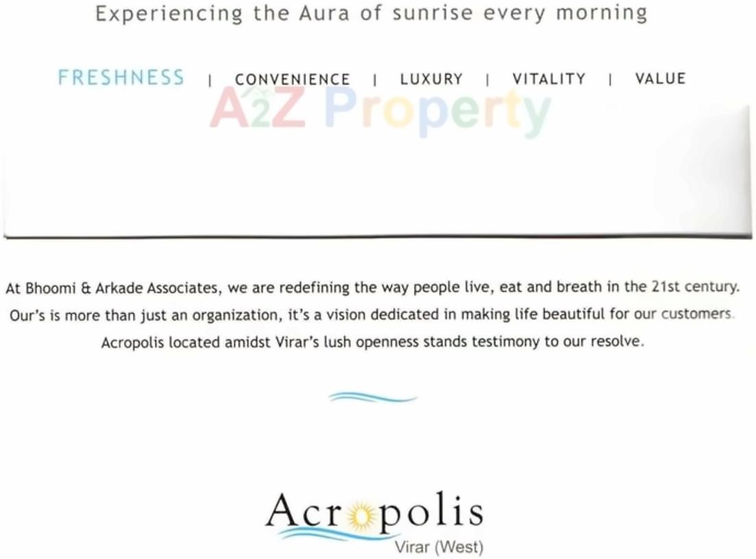 Image 22119 2 of real estate project Acropolis located at Vasaivirar-city-m-corp, Palghar, Maharashtra