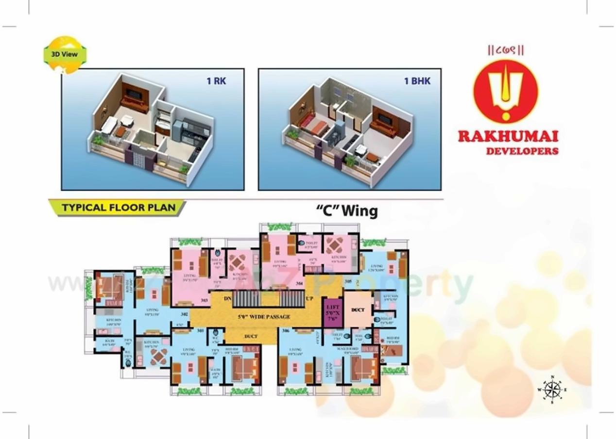 Layout of real estate project Aditi Empire located at Vasaivirar-city-m-corp, Palghar, Maharashtra