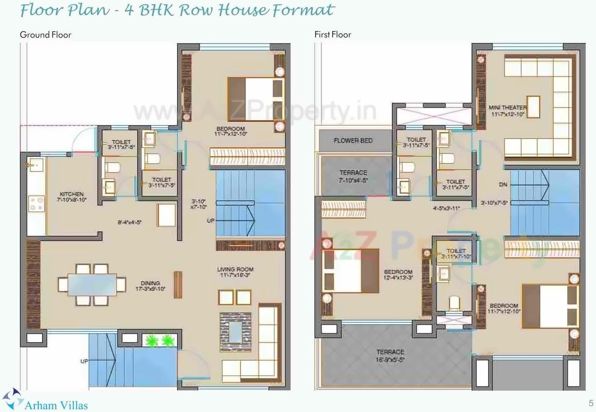 Layout of real estate project Arham Villas located at Takwahal, Palghar, Maharashtra