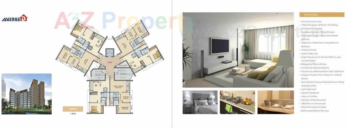 Layout of real estate project Avenue located at Vasaivirar-city-m-corp, Palghar, Maharashtra