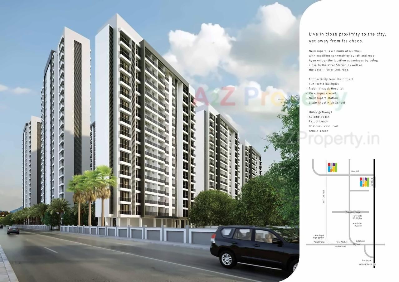 3D Elevation of real estate project Ayan Residency located at Vasaivirar-city-m-corp, Palghar, Maharashtra