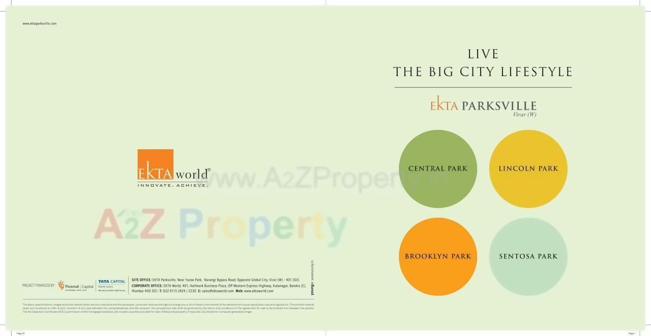  of real estate project Ekta Parksville located at Vasaivirar-city-m-corp, Palghar, Maharashtra