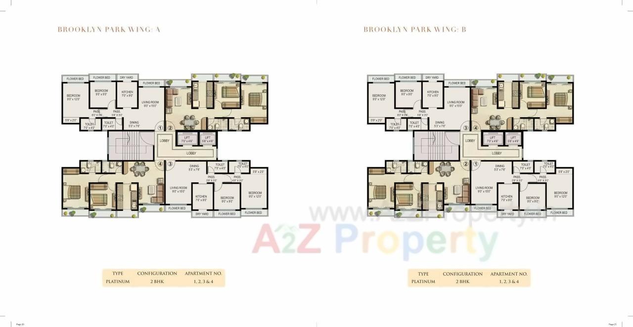 Layout of real estate project Ekta Parksville located at Vasaivirar-city-m-corp, Palghar, Maharashtra