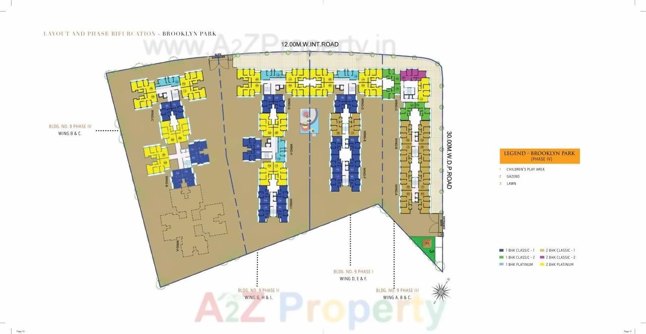 Layout of real estate project Ekta Parksville located at Vasaivirar-city-m-corp, Palghar, Maharashtra