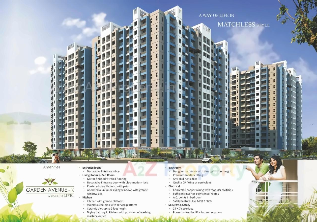 3D Elevation of real estate project Garden Avenue   K K located at Vasaivirar-city-m-corp, Palghar, Maharashtra