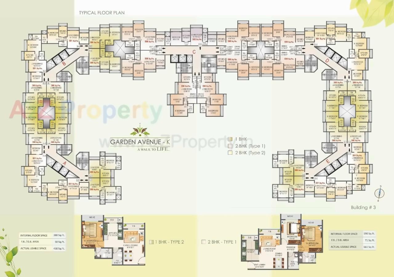 Layout of real estate project Garden Avenue   K K located at Vasaivirar-city-m-corp, Palghar, Maharashtra