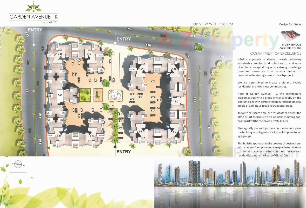 Layout of real estate project Garden Avenue   K K located at Vasaivirar-city-m-corp, Palghar, Maharashtra