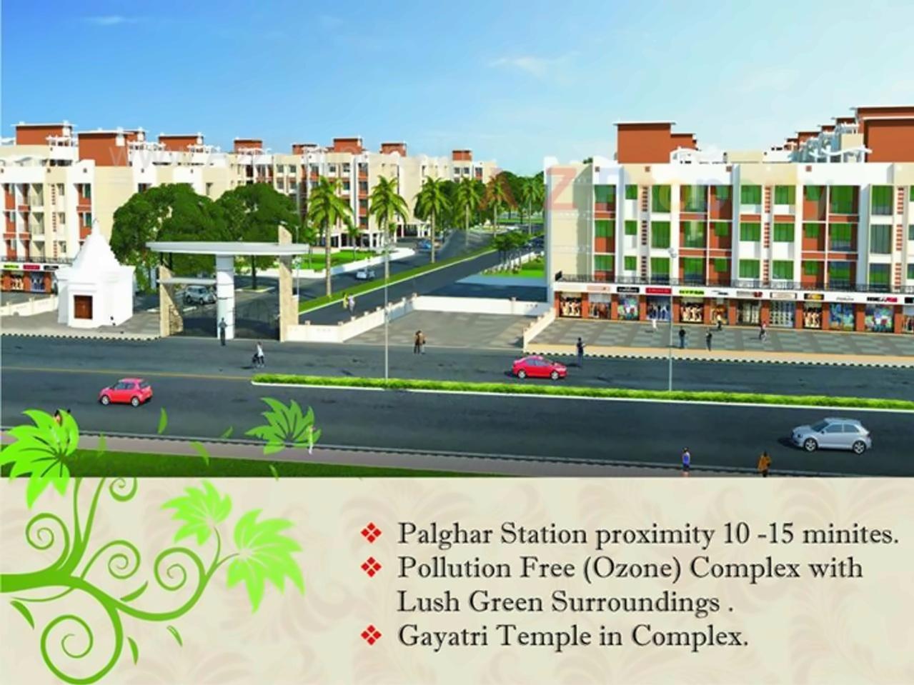 3D Elevation of real estate project Gayatri Park located at Mahim, Palghar, Maharashtra