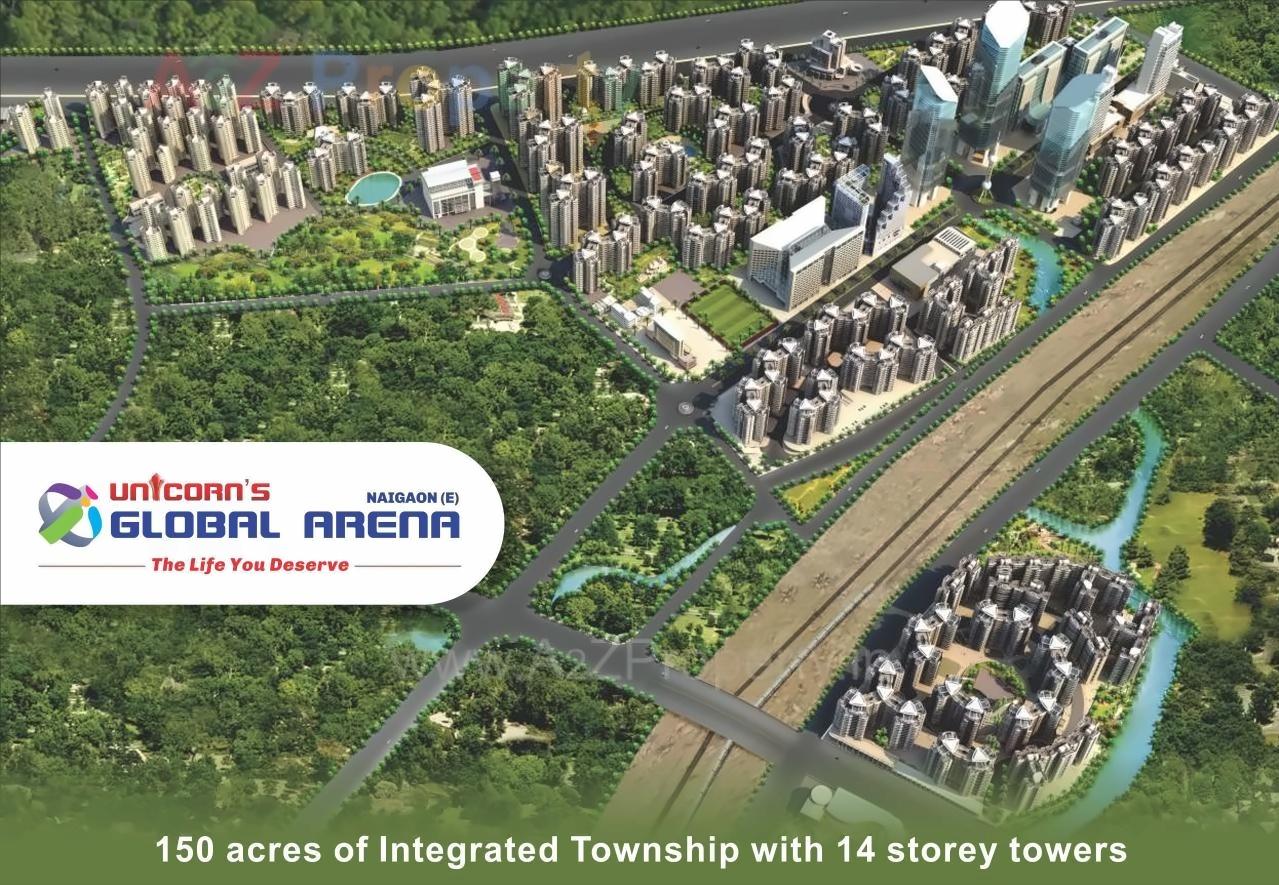 3D Elevation of real estate project Global Arena located at Tivari, Palghar, Maharashtra