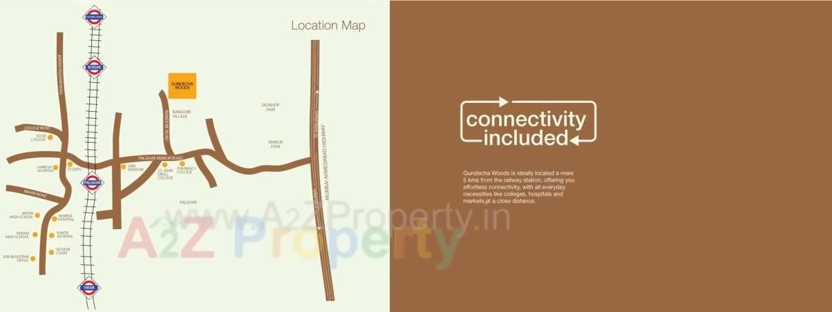  of real estate project Gundecha Woods located at Nandore, Palghar, Maharashtra