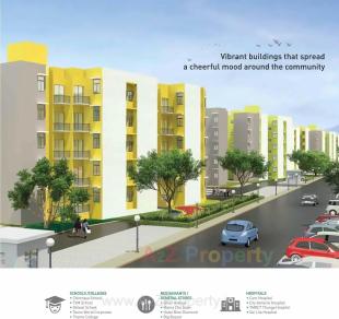 Elevation of real estate project Happinest Boisar located at Kambalgaon, Palghar, Maharashtra