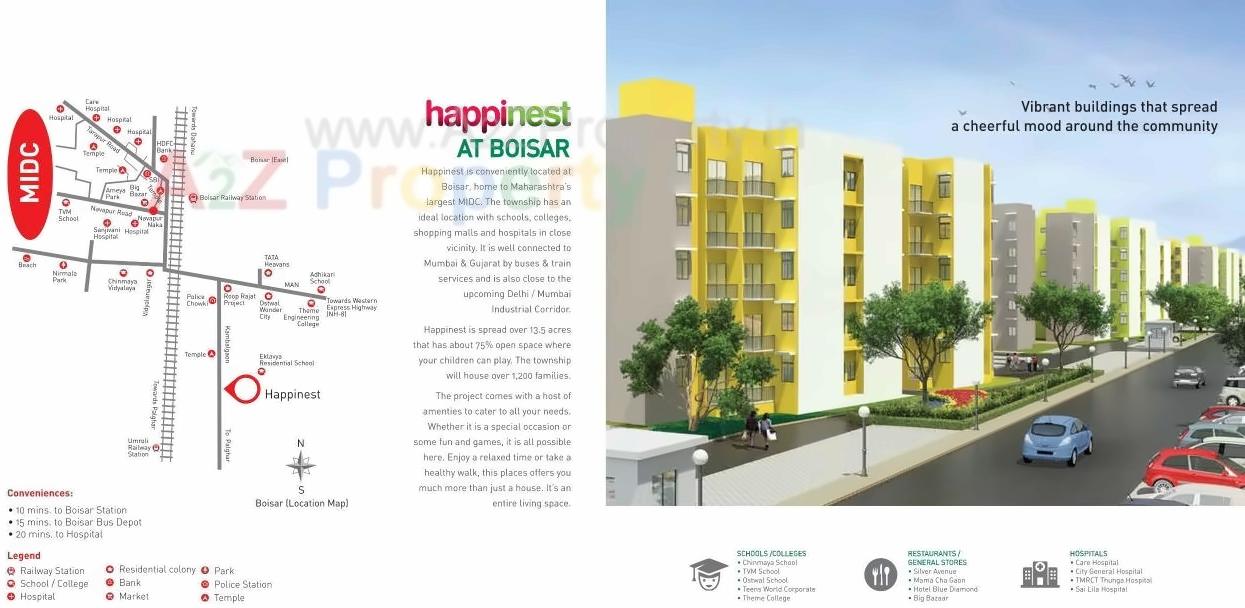  of real estate project Happinest Boisar located at Kambalgaon, Palghar, Maharashtra