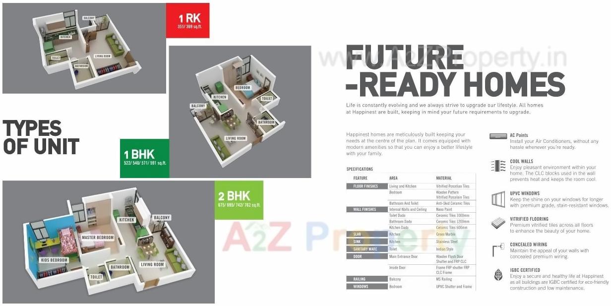  of real estate project Happinest Boisar located at Kambalgaon, Palghar, Maharashtra