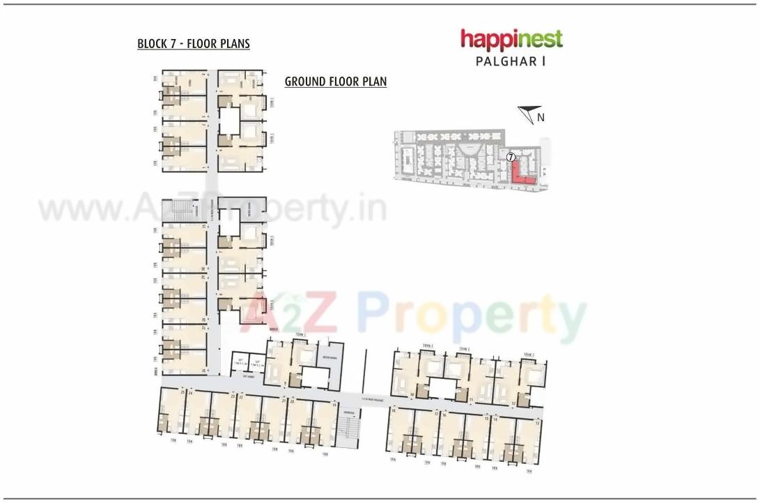 Layout of real estate project Happinest Palghar Project      I located at Nandore, Palghar, Maharashtra