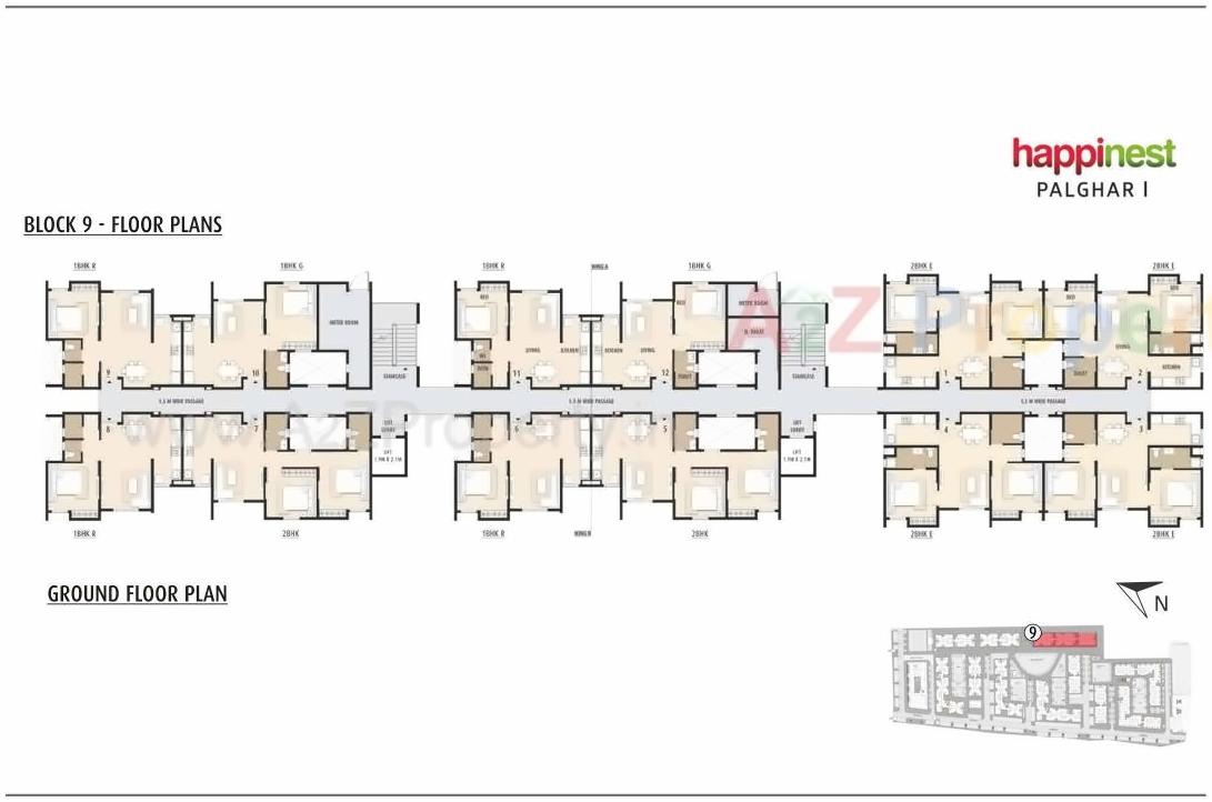 Layout of real estate project Happinest Palghar Project      I located at Nandore, Palghar, Maharashtra