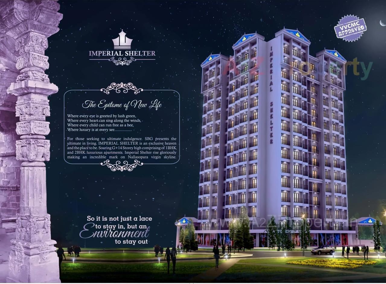 3D Elevation of real estate project Imperial Shelter located at Vasaivirar-city-m-corp, Palghar, Maharashtra