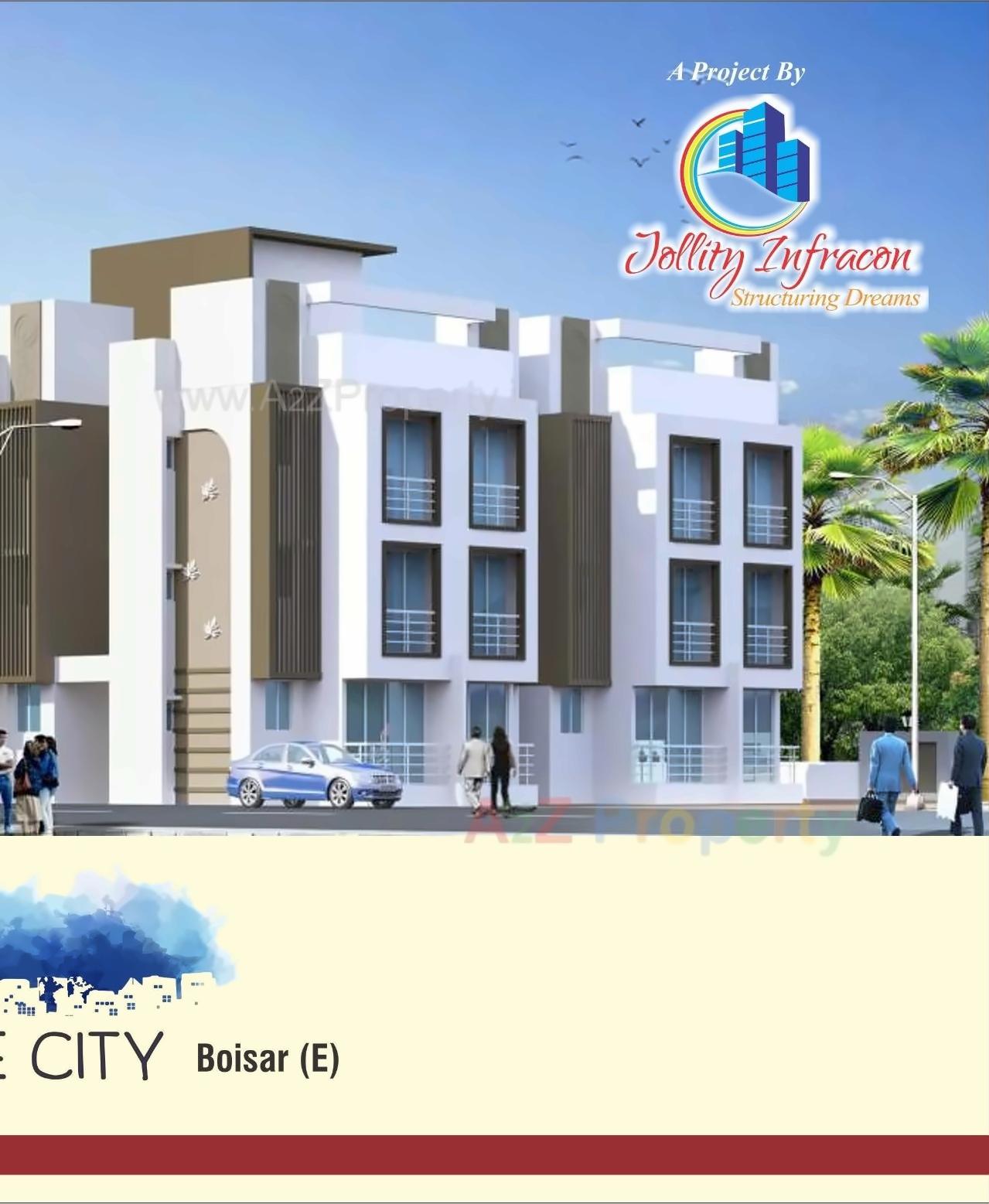 3D Elevation of real estate project Jollity Olive located at Varangade, Palghar, Maharashtra