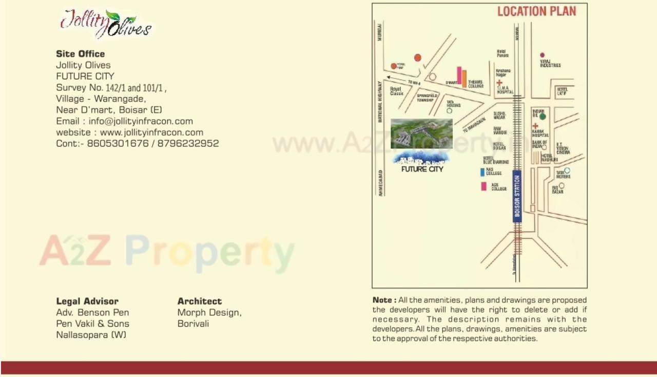  of real estate project Jollity Olive located at Varangade, Palghar, Maharashtra