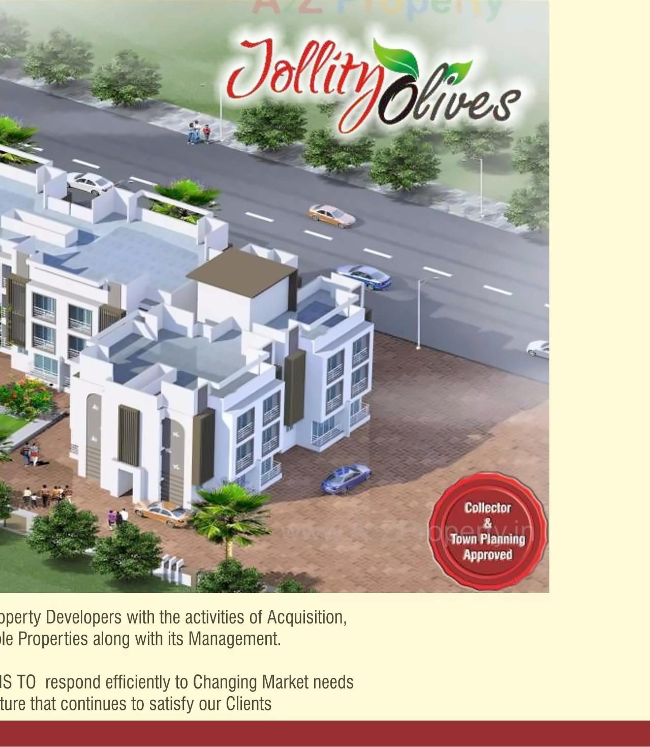 3D Elevation of real estate project Jollity Olive located at Varangade, Palghar, Maharashtra