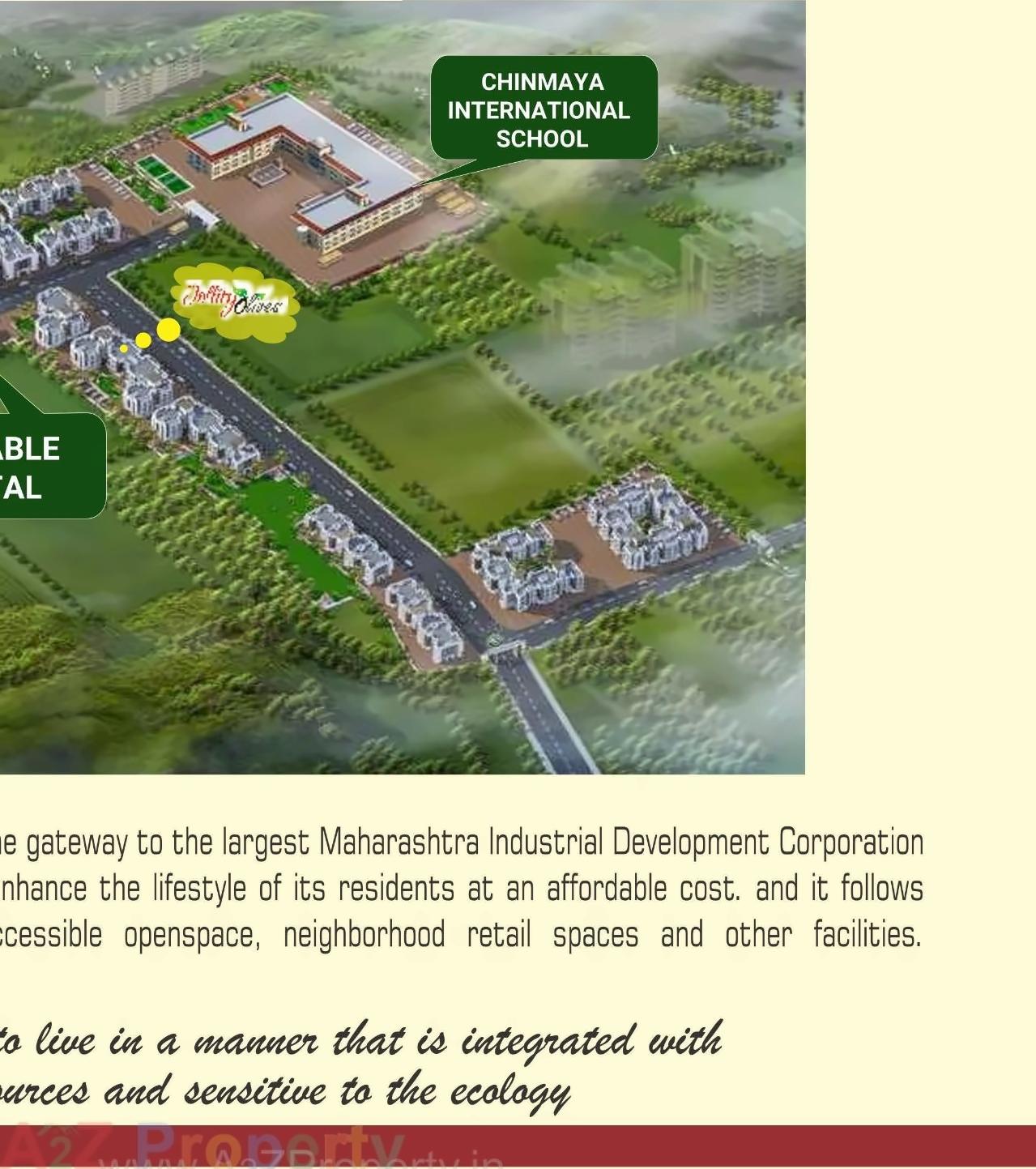 3D Elevation of real estate project Jollity Olive located at Varangade, Palghar, Maharashtra