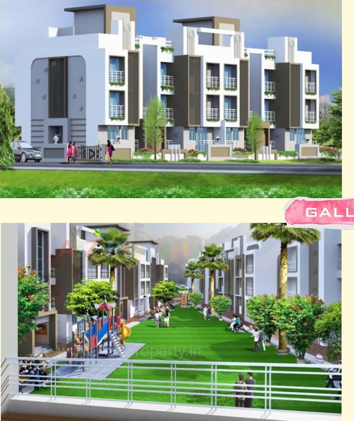 3D Elevation of real estate project Jollity Olive located at Varangade, Palghar, Maharashtra