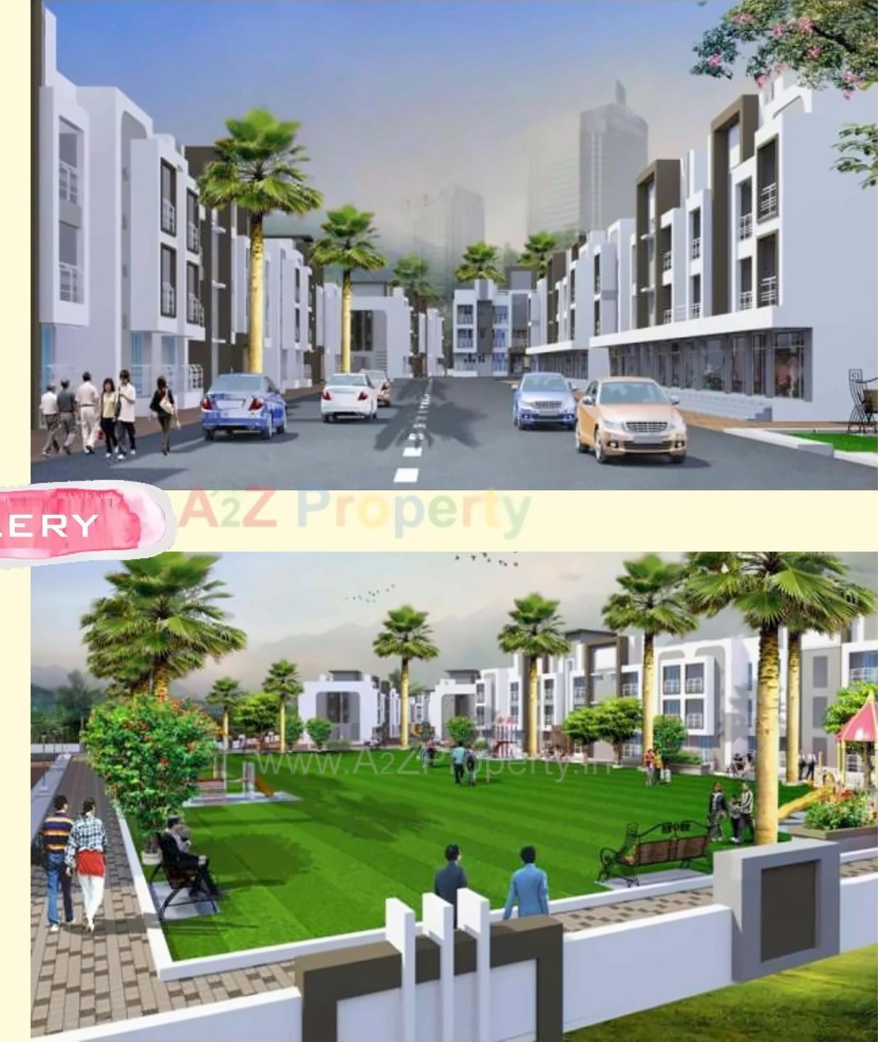 3D Elevation of real estate project Jollity Olive located at Varangade, Palghar, Maharashtra