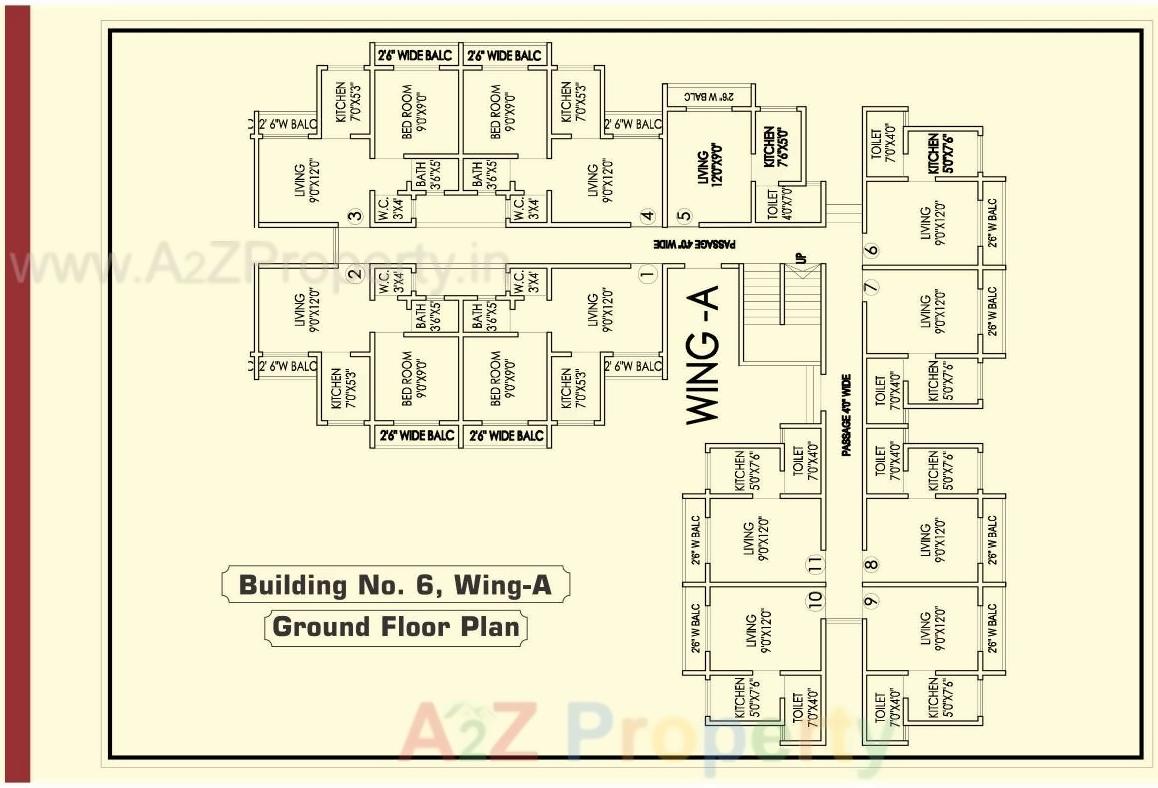 Layout of real estate project Jollity Olive located at Varangade, Palghar, Maharashtra