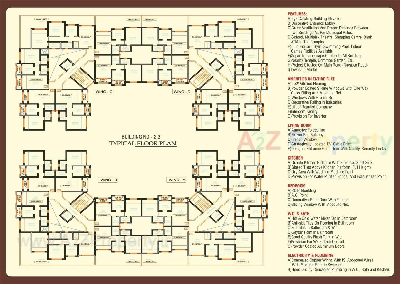 Layout of real estate project Krishna Nagri located at Pam, Palghar, Maharashtra