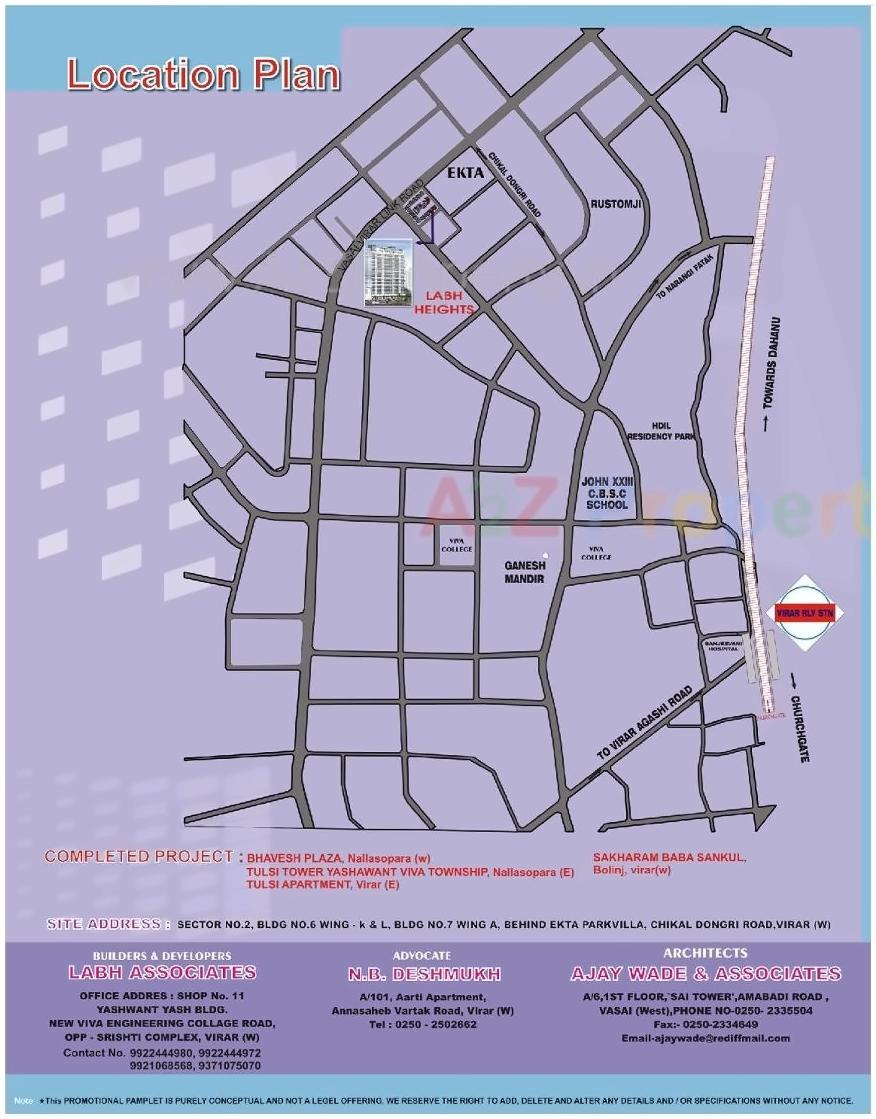  of real estate project Labh Heights located at Vasaivirar-city-m-corp, Palghar, Maharashtra