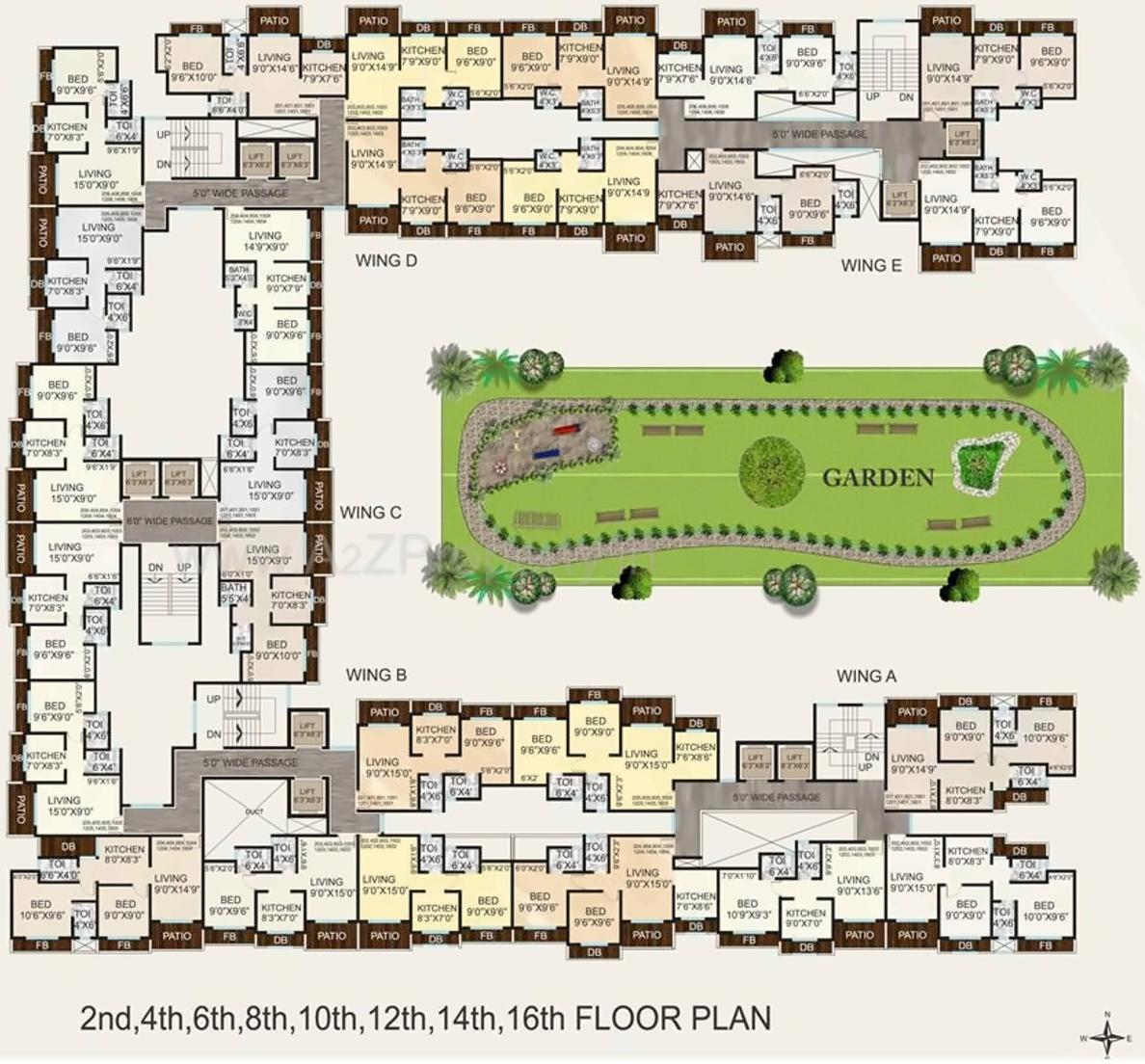 Layout of real estate project Maitry Heights located at Vasaivirar-city-m-corp, Palghar, Maharashtra