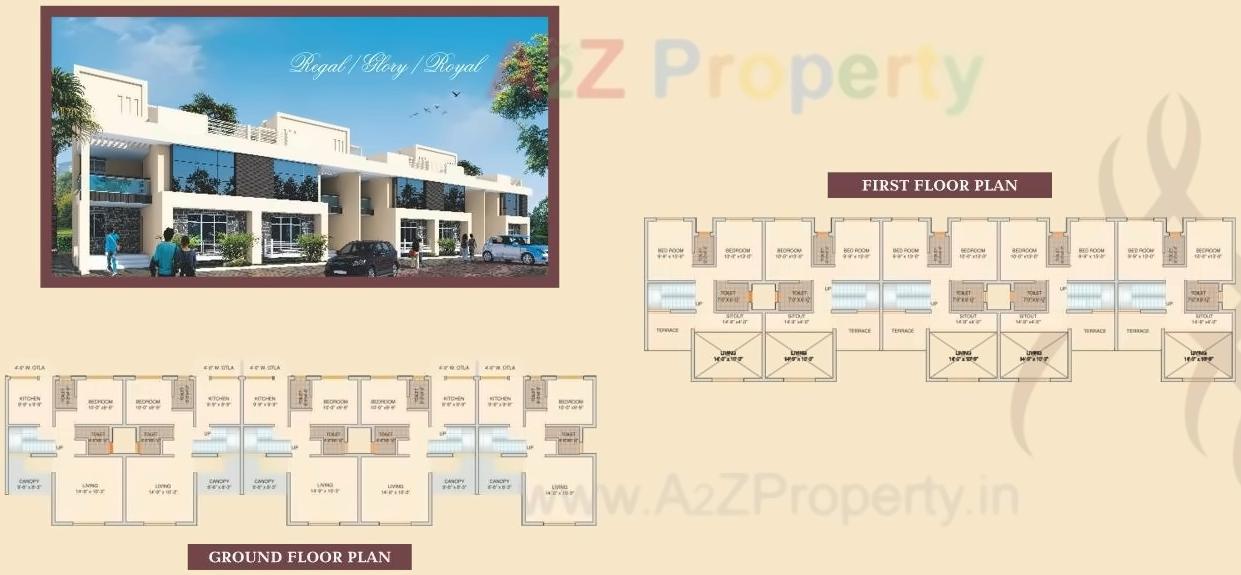 Layout of real estate project Majestic Meadows located at Dhekale, Palghar, Maharashtra