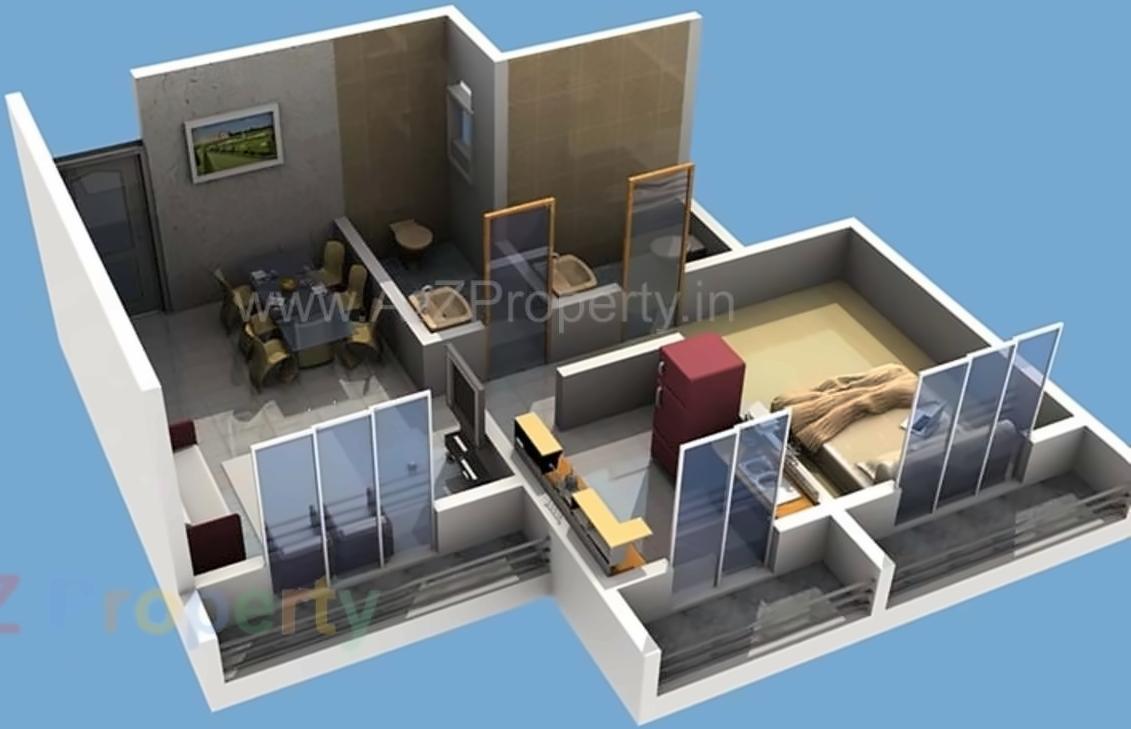 3D Elevation of real estate project Mandar Associates located at Vasaivirar-city-m-corp, Palghar, Maharashtra