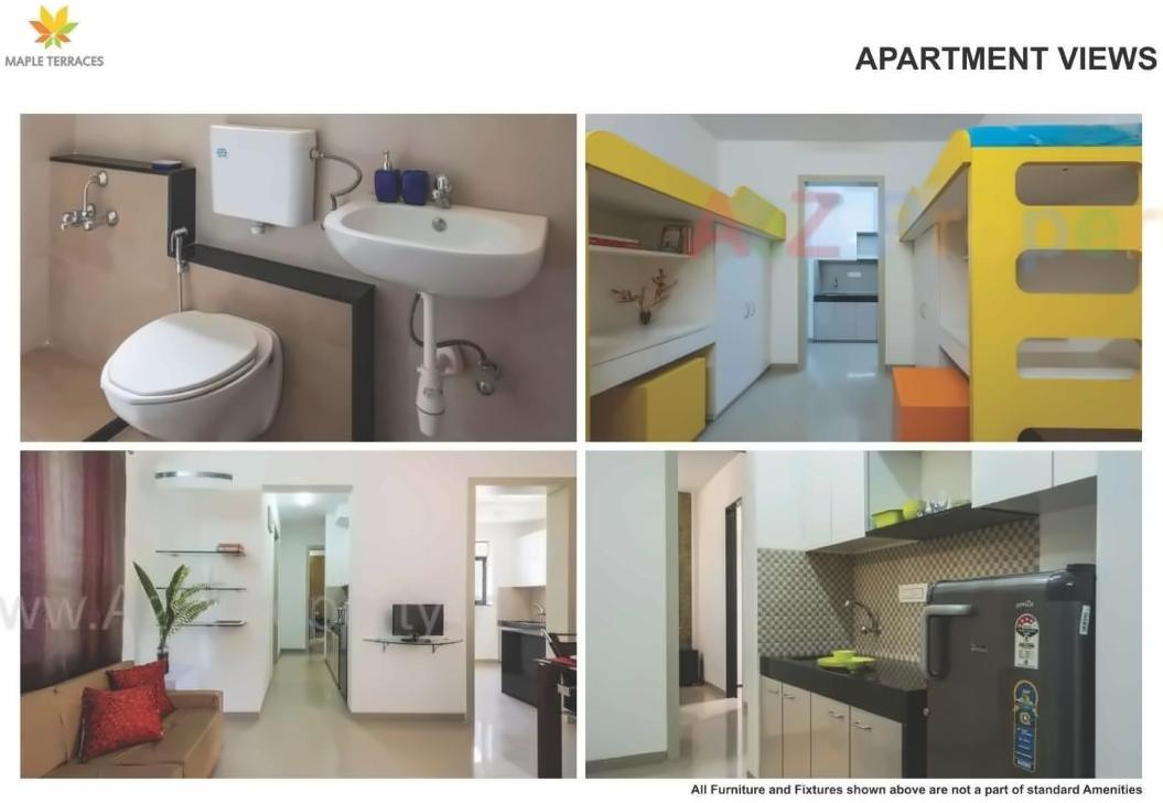 Layout of real estate project Maple Terraces located at Shelwali, Palghar, Maharashtra