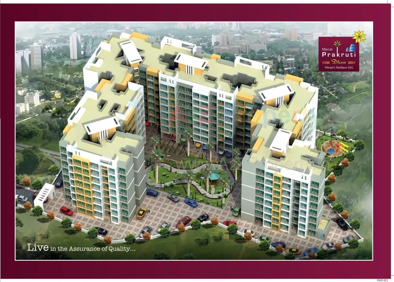 3D Elevation of real estate project Maruti Prakkruti located at Vasaivirar-city-m-corp, Palghar, Maharashtra
