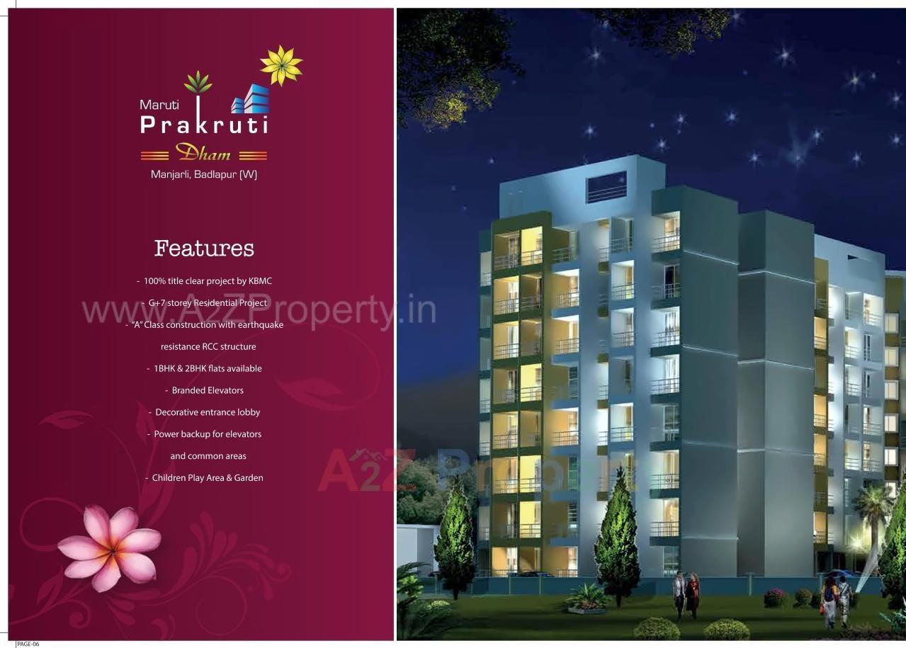 3D Elevation of real estate project Maruti Prakkruti located at Vasaivirar-city-m-corp, Palghar, Maharashtra