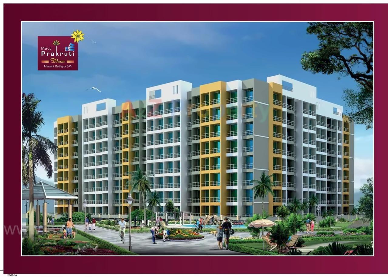 3D Elevation of real estate project Maruti Prakkruti located at Vasaivirar-city-m-corp, Palghar, Maharashtra