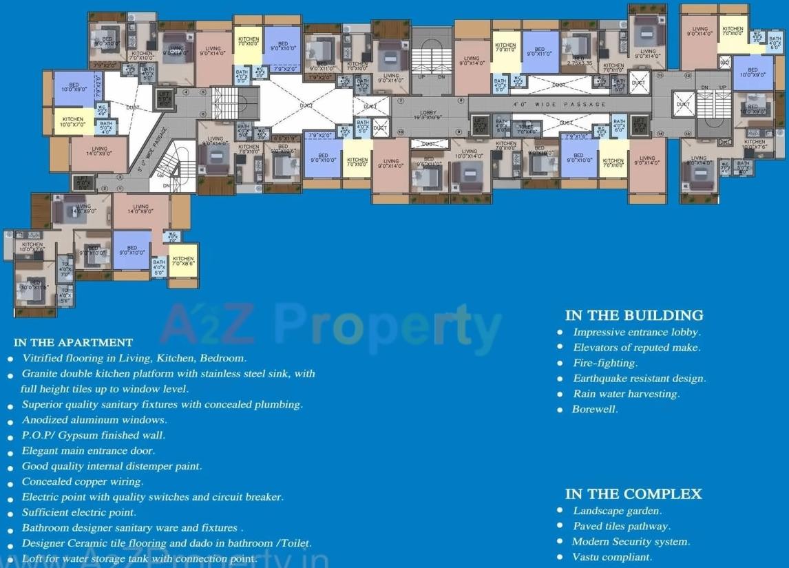 Layout of real estate project Mohak Oyster Living located at Vasaivirar-city-m-corp, Palghar, Maharashtra