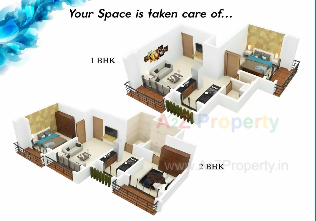 Layout of real estate project Mohak Oyster Living located at Vasaivirar-city-m-corp, Palghar, Maharashtra