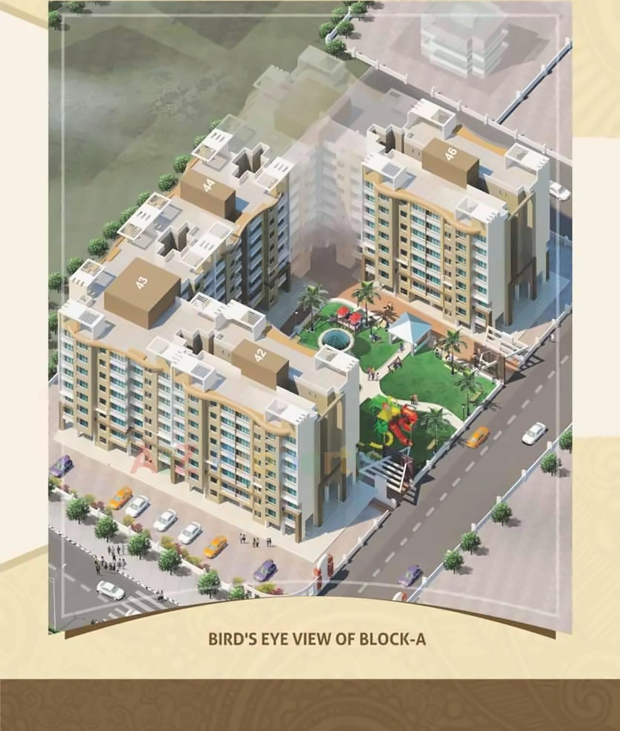 3D Elevation of real estate project N G Shree Ram Van located at Vasaivirar-city-m-corp, Palghar, Maharashtra