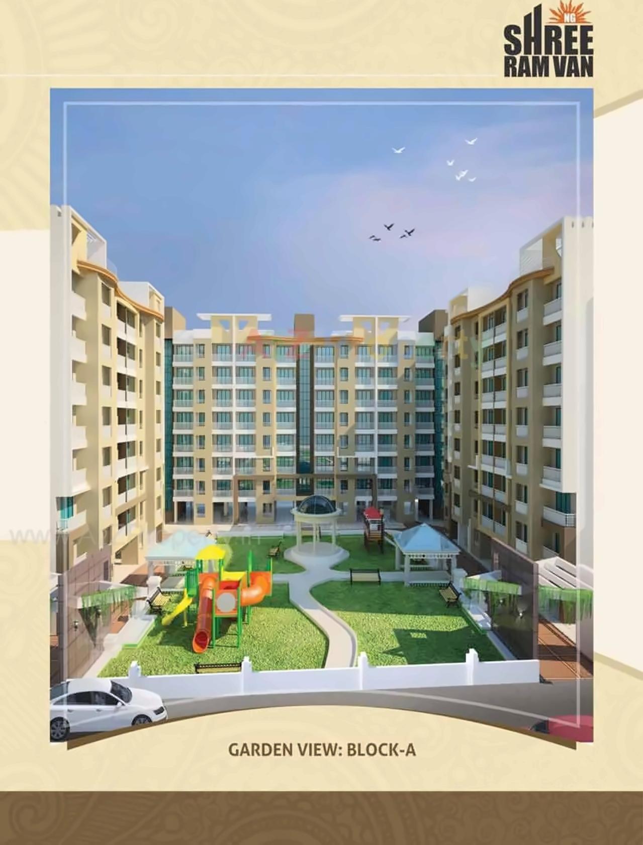 3D Elevation of real estate project N G Shree Ram Van located at Vasaivirar-city-m-corp, Palghar, Maharashtra