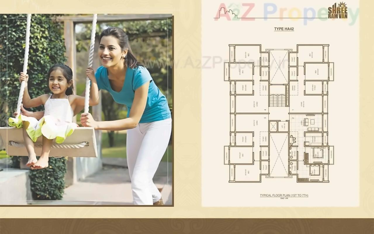 Layout of real estate project N G Shree Ram Van located at Vasaivirar-city-m-corp, Palghar, Maharashtra