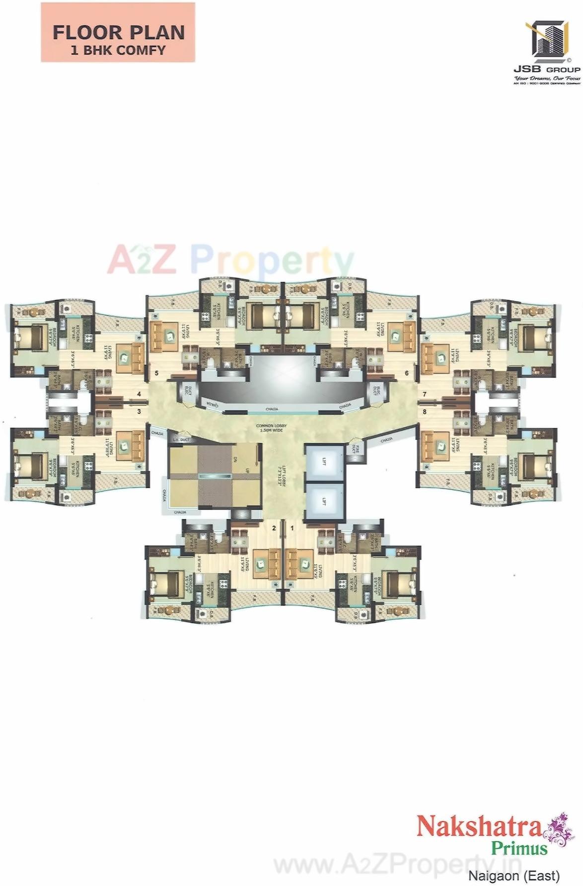 Layout of real estate project Nakshatra Primus located at Tivari, Palghar, Maharashtra