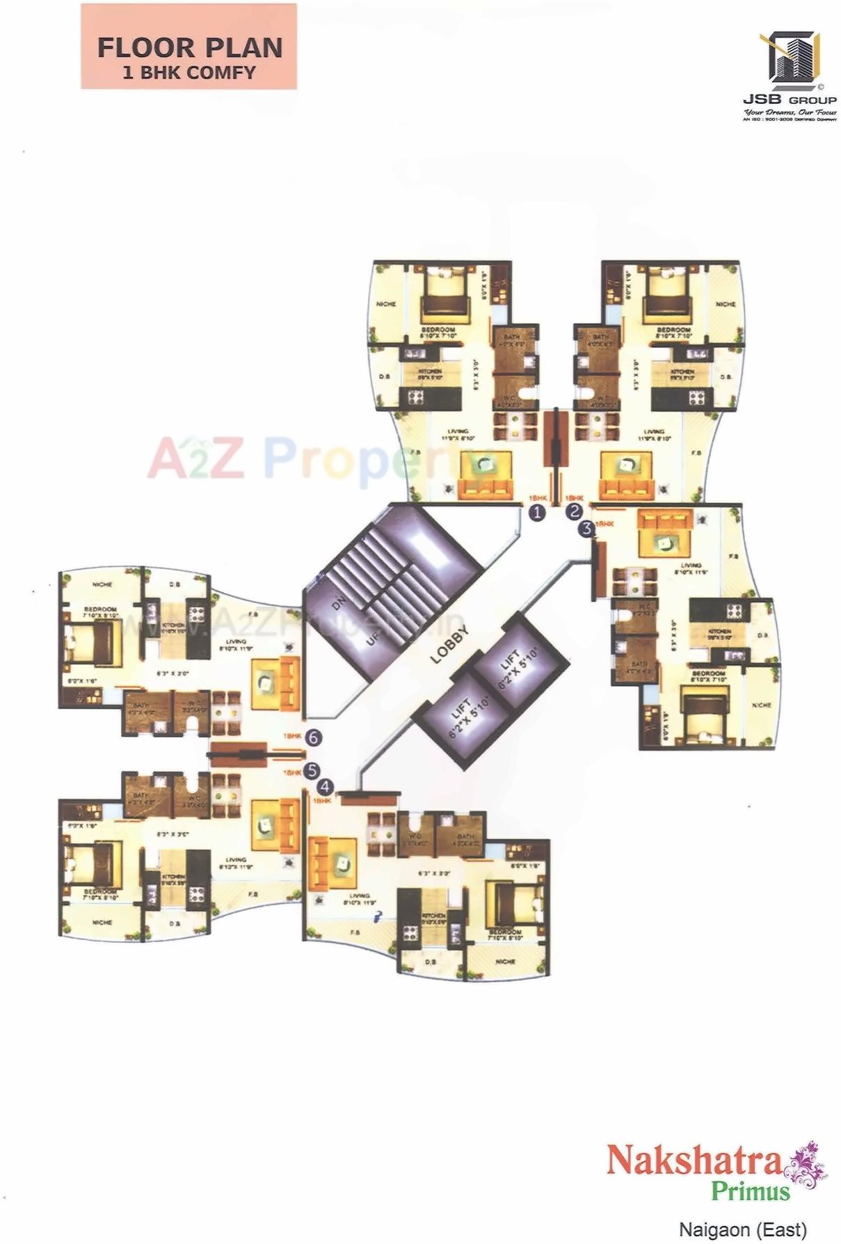 Layout of real estate project Nakshatra Primus located at Tivari, Palghar, Maharashtra