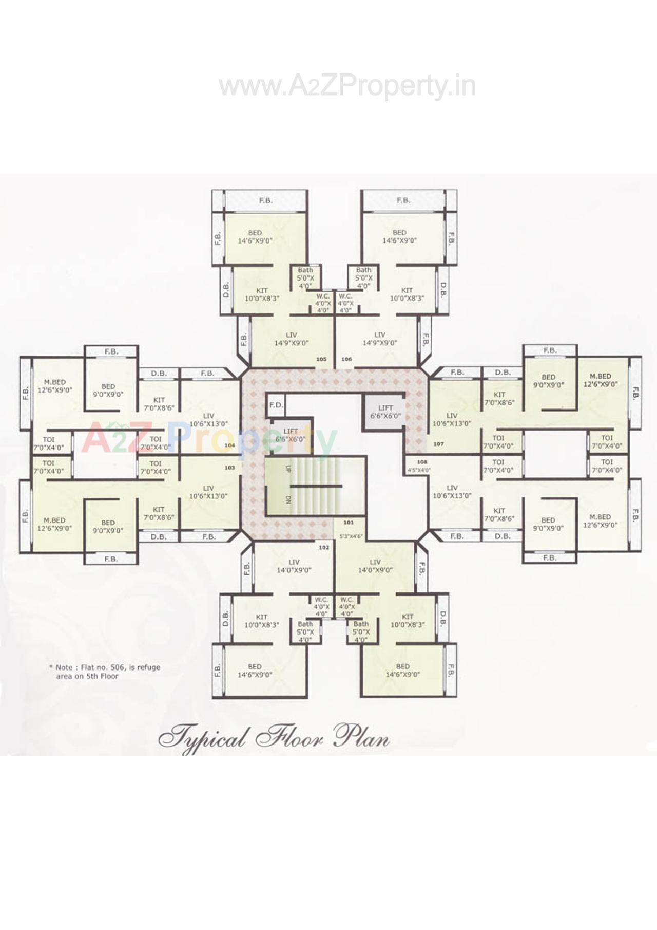 Layout of real estate project Nine Construction located at Vasaivirar-city-m-corp, Palghar, Maharashtra