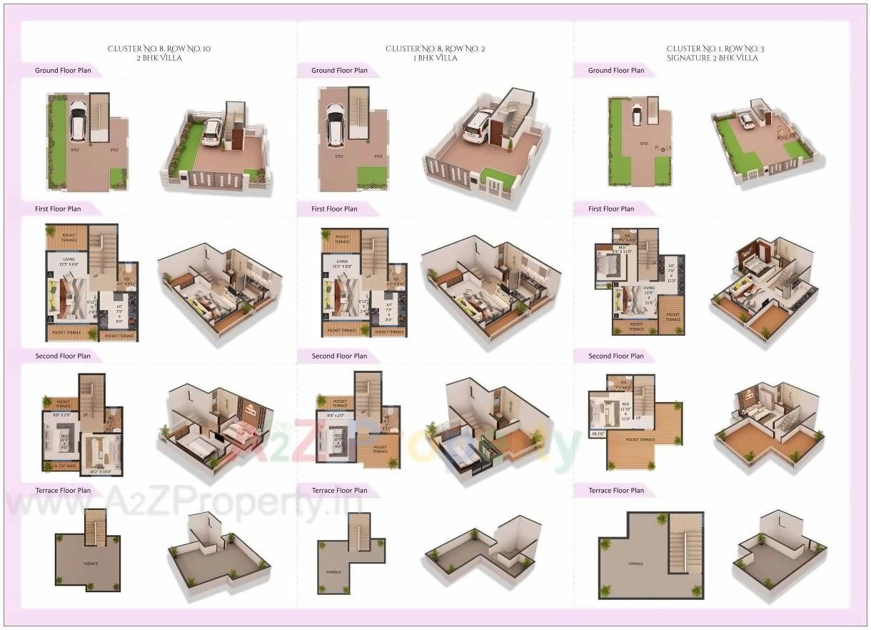 Layout of real estate project Orchid Villas located at Vasaivirar-city-m-corp, Palghar, Maharashtra